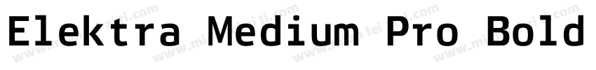 Elektra Medium Pro Bold Italic字体转换